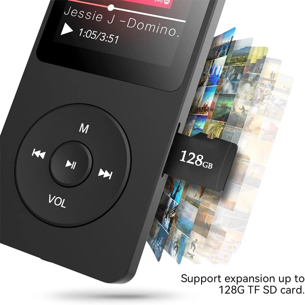 Kebidu Lecteur MP3/MP4 Bluetooth 5.0 HiFi Écran 1,8" FM TF 128Go – CLEVI Paris