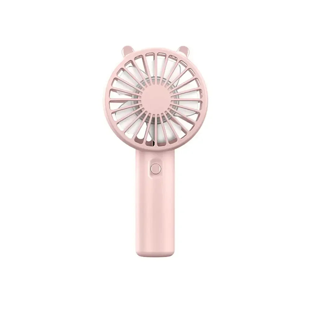 Mini Ventilateur Portable USB Rechargeable – Silencieux, Batterie 300mAh, 30min d'Autonomie, 4 Coloris