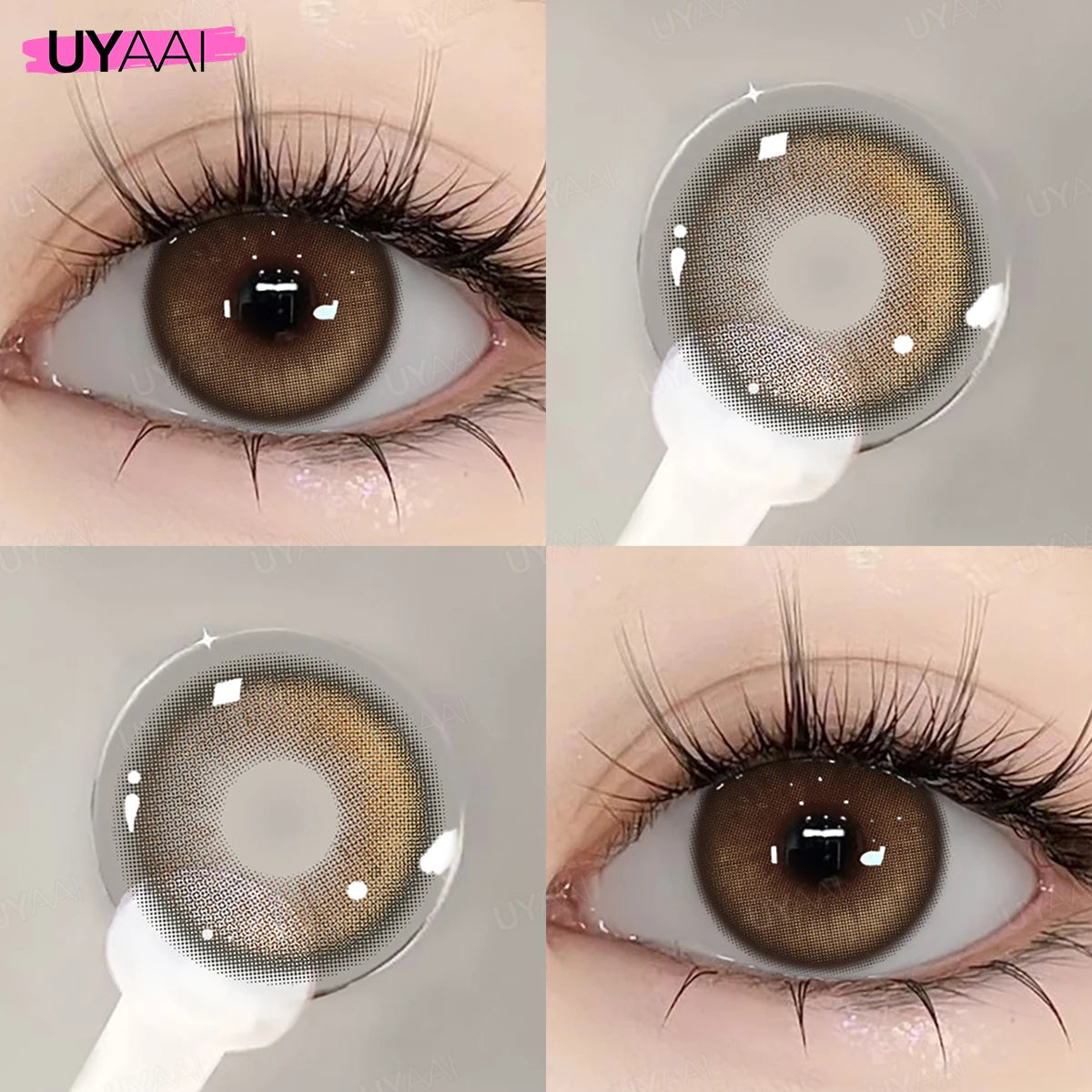 Lentilles de Couleur UYAAI Annuelles 10 Coloris Naturels Maquillage Cosplay – CLEVI Paris