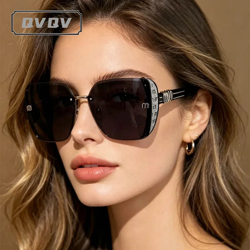 Lunettes de Soleil Carrées Vintage Dégradé UV400 Monture Résine Femme – CLEVI Paris