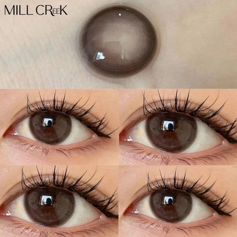 Lentilles de Contact Colorées Mill Creek | Myopie | 8 Coloris | Port Annuel – CLEVI Paris