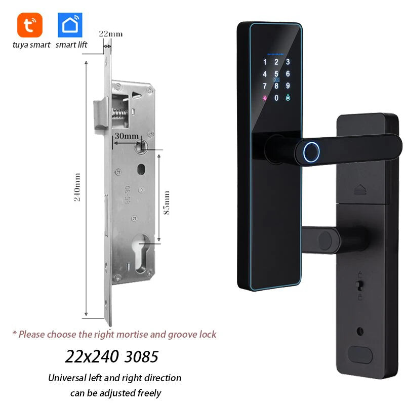 Serrure Connectée F21 Empreinte Digitale WiFi Tuya Intégré – CLEVI Paris