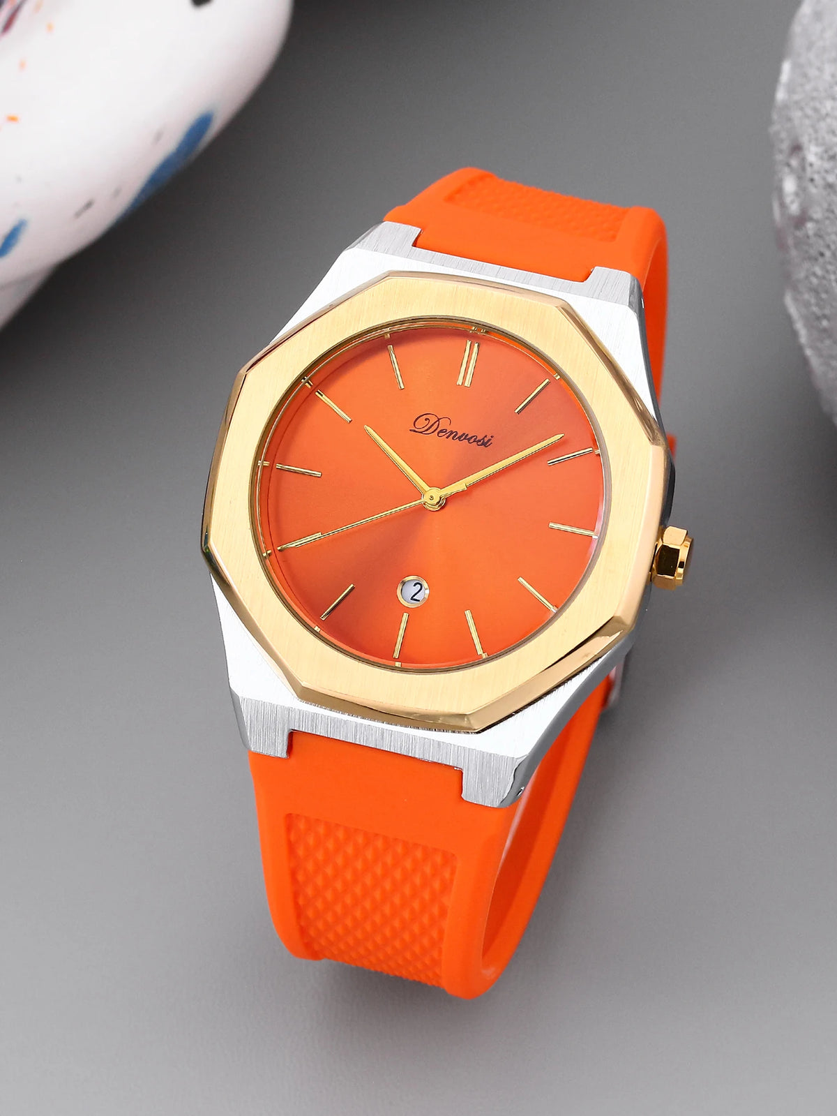 DENVOSI Montre Homme Quartz Ronde 40mm Bracelet Alliage Sport Casual 30M – CLEVI Paris
