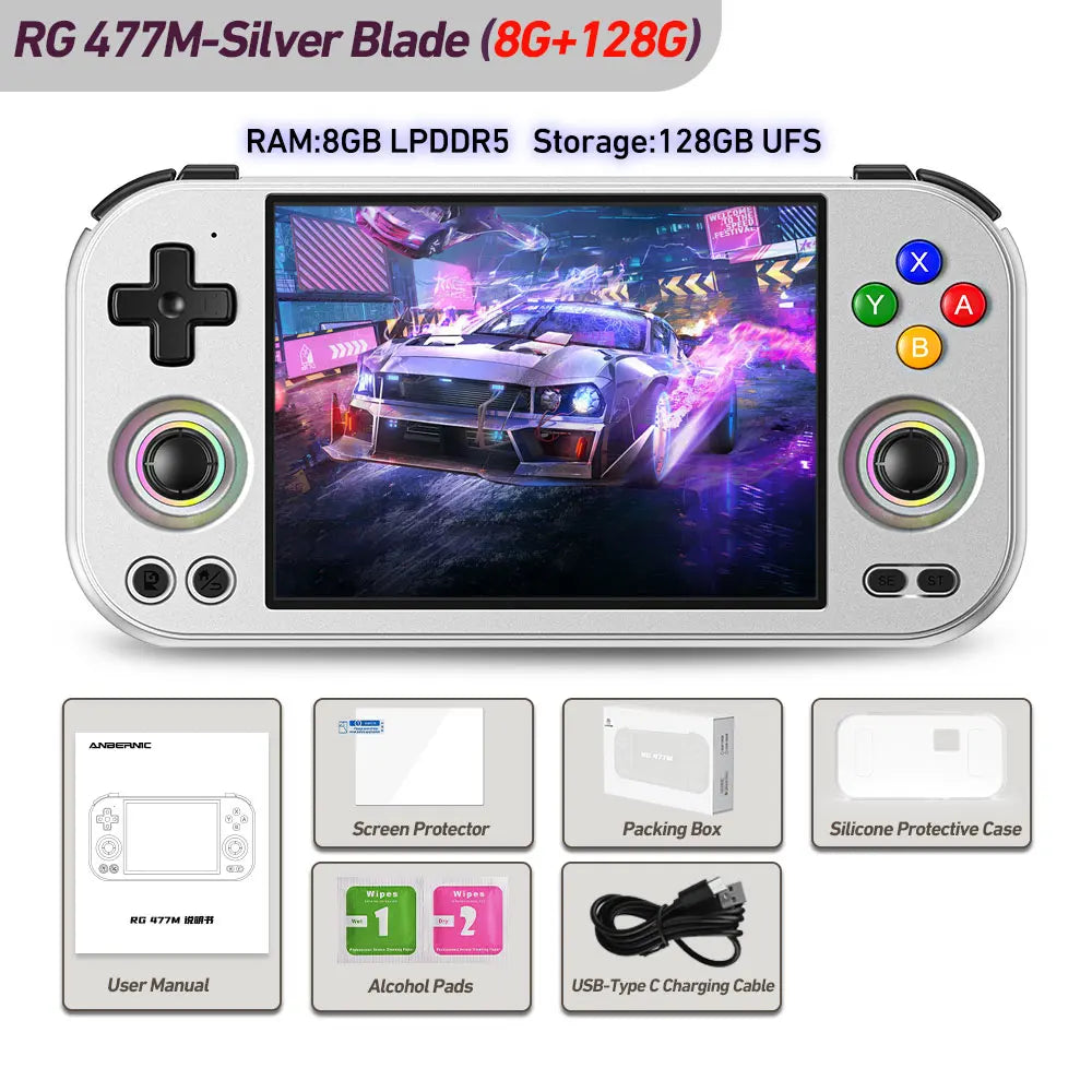 Console Portable Anbernic RG477M Retro 4.7" Dimensity 8300 Android 14 – CLEVI Paris