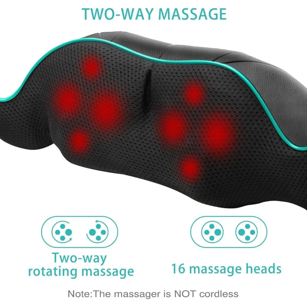 Châle Massant Cervical Chauffant Lumière Rouge – CLEVI Paris