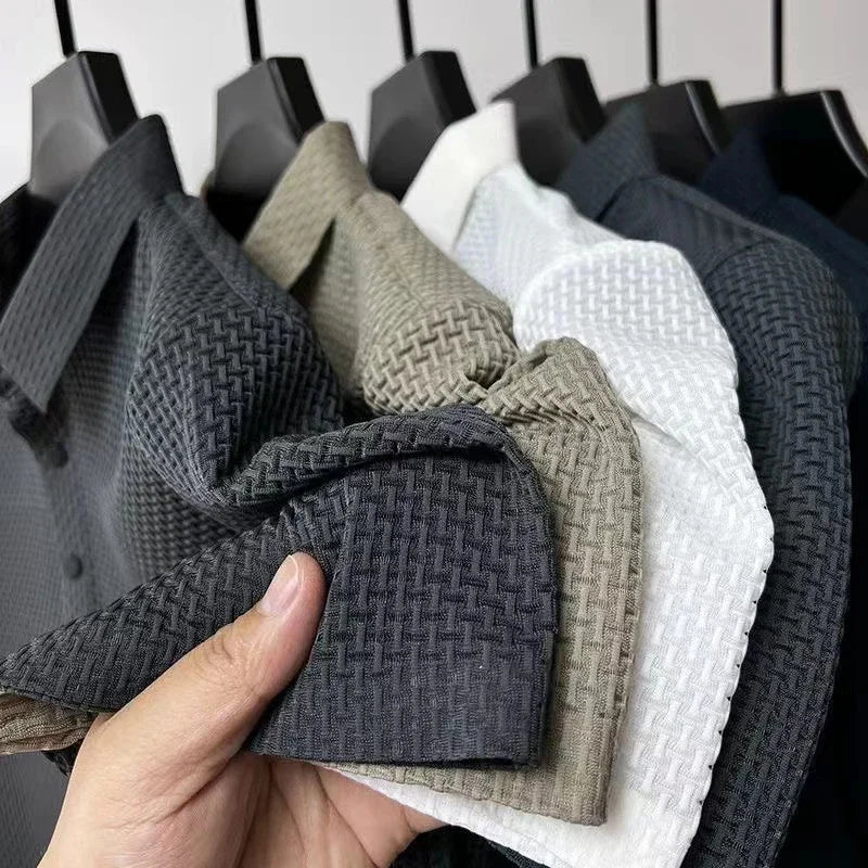 Polo Homme Casual Été – Maille Respirante Polyester/Élastane, Coupe Régulière, 6 Coloris, Tailles M à 4XL