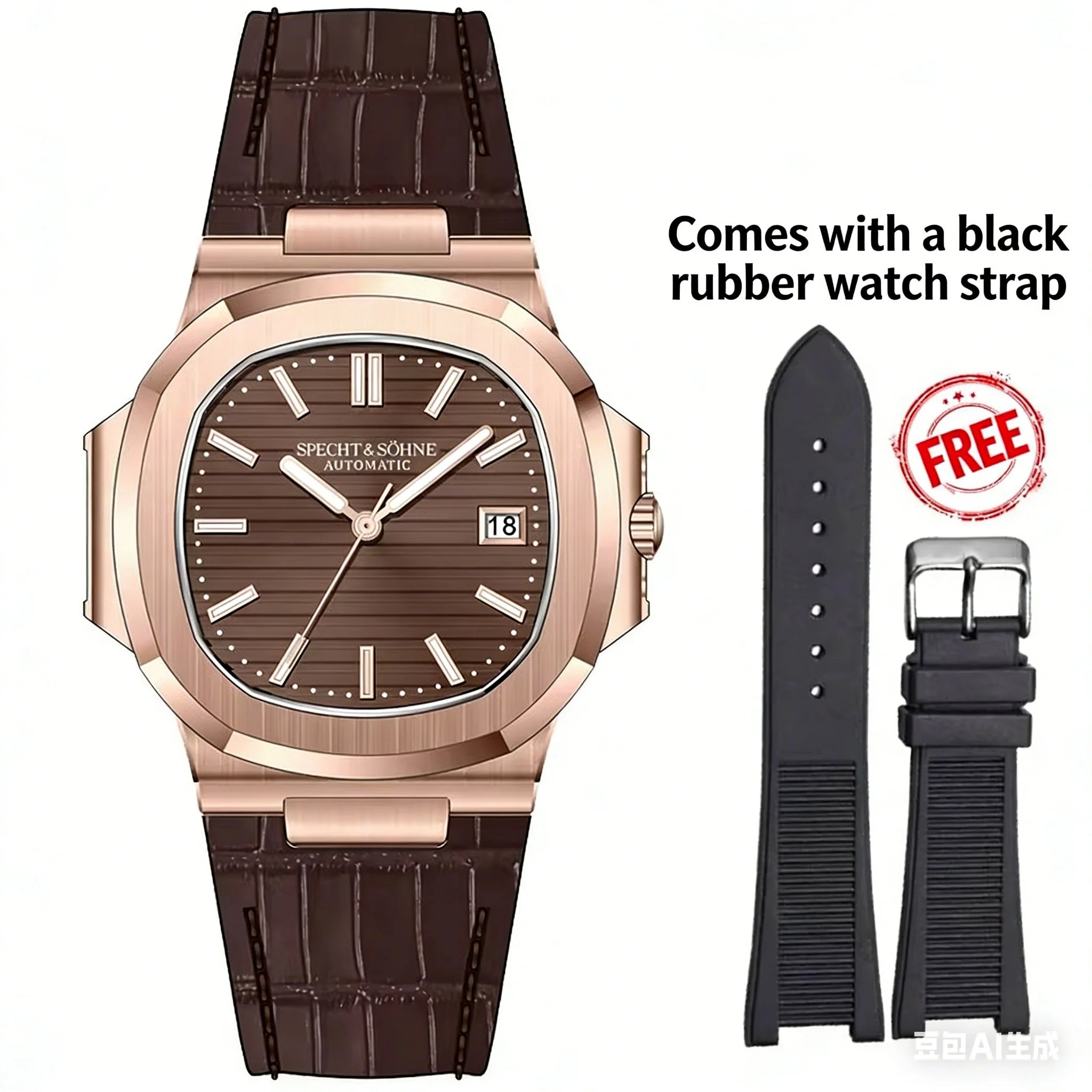 Montre Automatique Homme Specht & Söhne 40MM Acier Verre Saphir 50M – CLEVI Paris