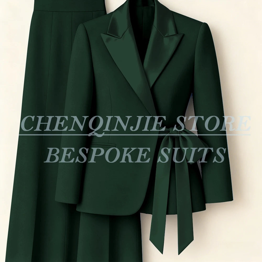 Tailleur femme blazer et pantalon large – CLEVI Paris