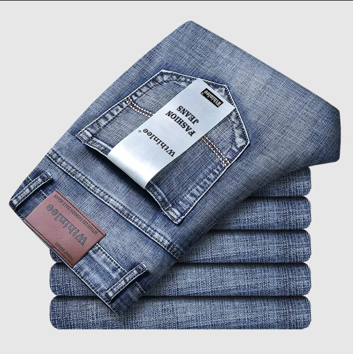 Jean Homme Slim Straight Stretch — Coupe Business Casual | CLEVI Paris