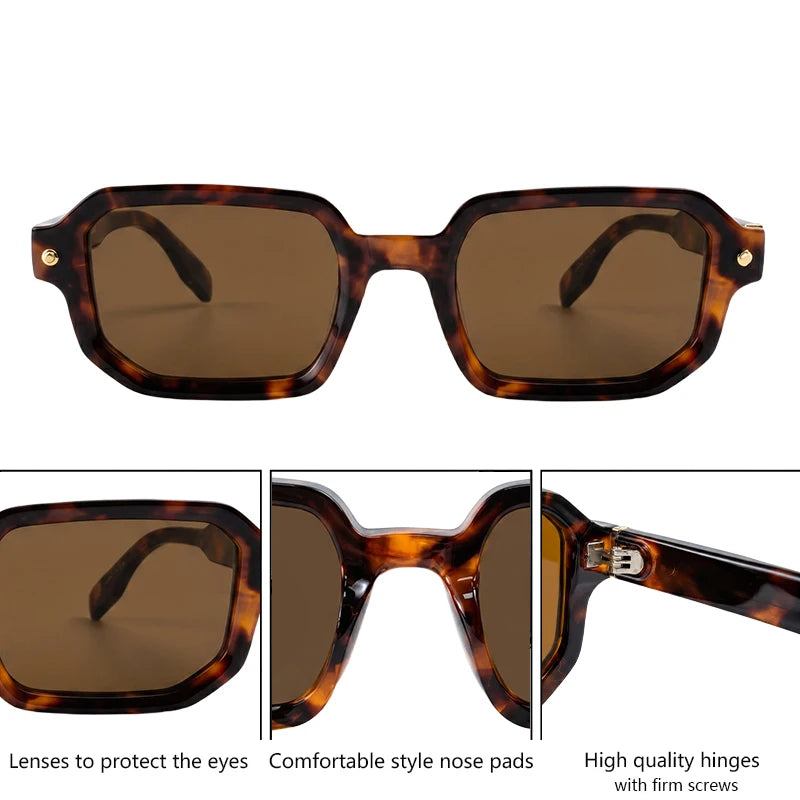 Lunettes de soleil femme carrées steampunk – CLEVI Paris