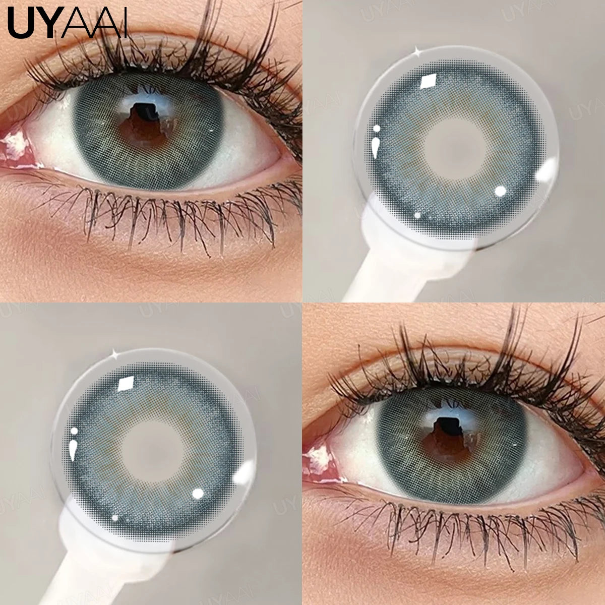 Lentilles de Couleur UYAAI Annuelles 10 Coloris Naturels Maquillage Cosplay – CLEVI Paris