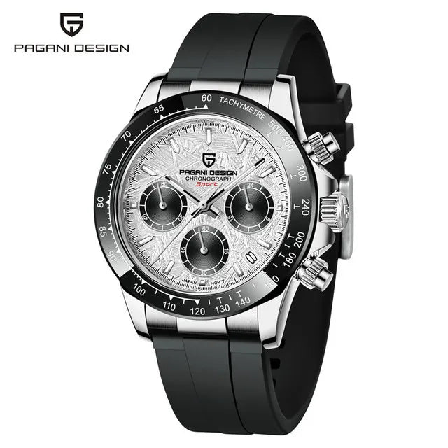 Montre Homme Quartz Chronographe Cadran Météorite Rétro Pagani Design PD-1664 – CLEVI Paris