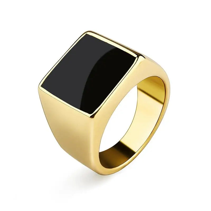 Bague Homme en Acier Inoxydable et Zircon – CLEVI Paris