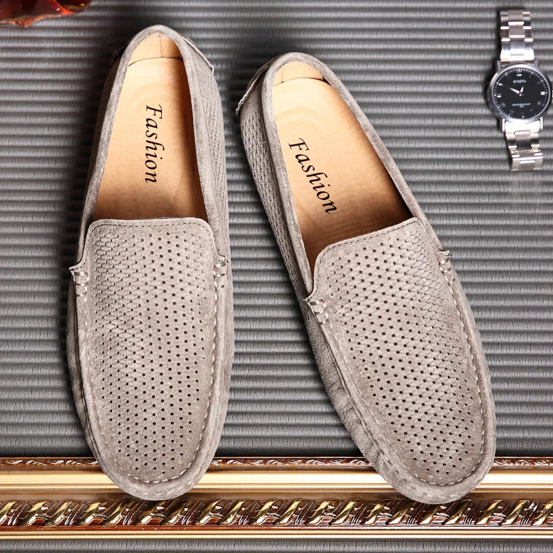 Mocassins Suède Homme Respirants Casual – CLEVI Paris