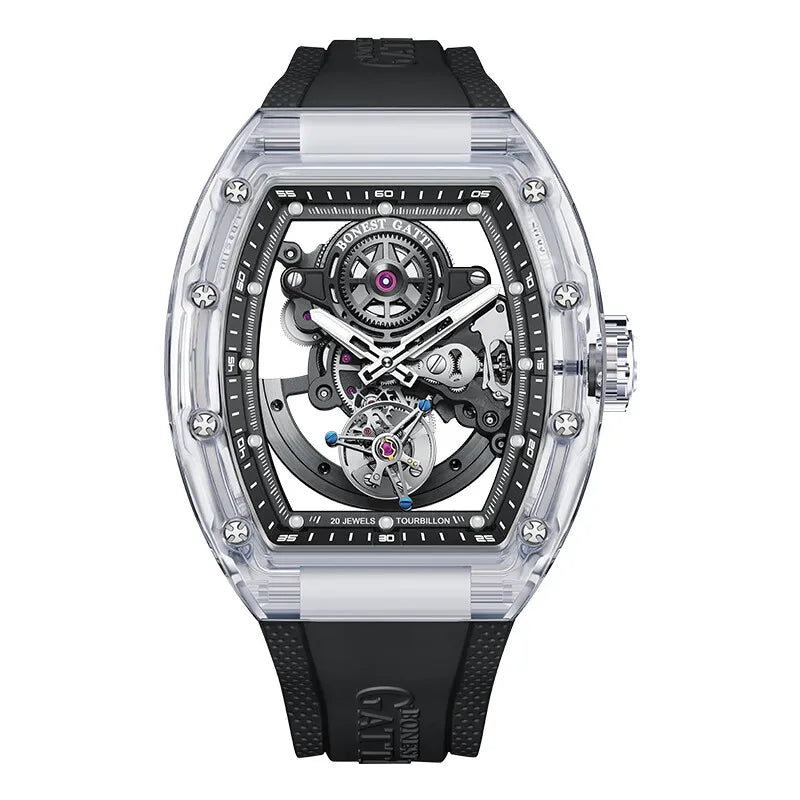 Montre Tourbillon Automatique Homme BONEST GATTI 45mm — CLEVI Paris