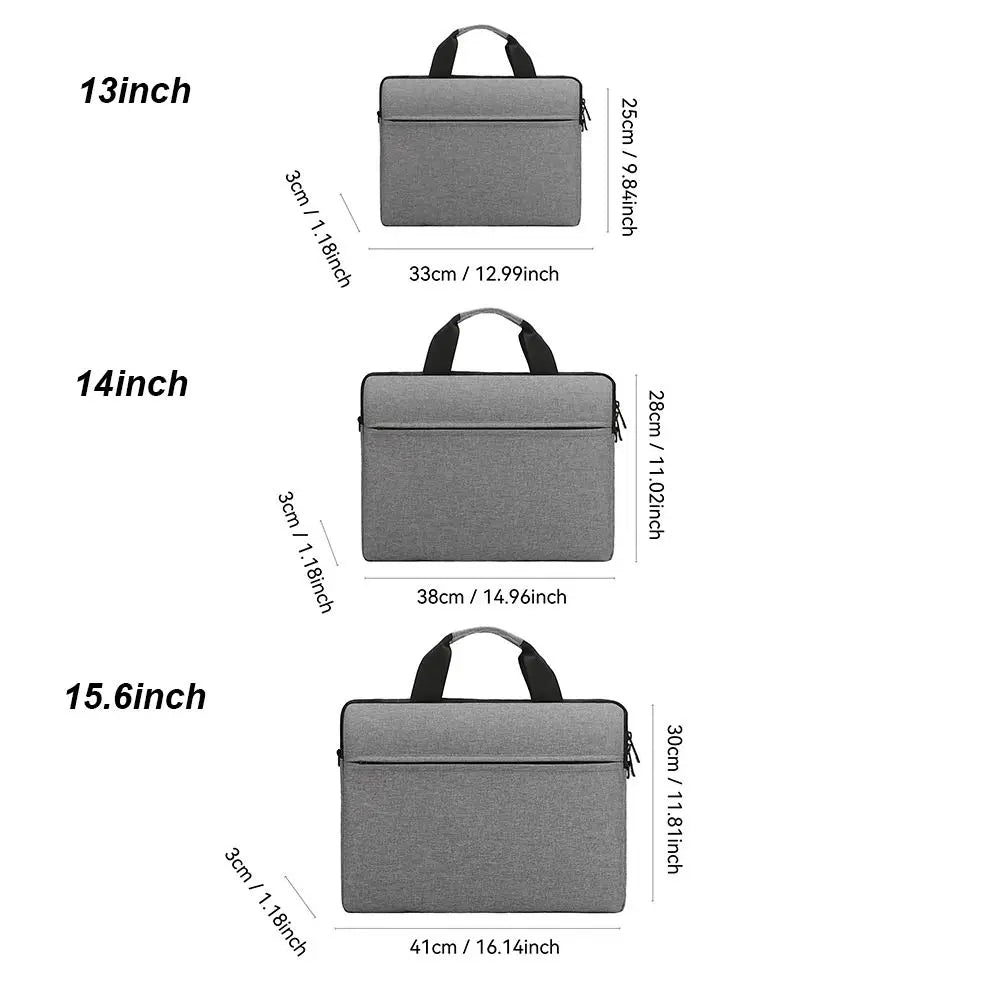 Housse Laptop Polyester Unisexe Antichoc Waterproof 13,3" 14" 15,6" Gris – CLEVI Paris