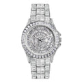 Montre Hip Hop MISSFOX – Diamants Baguette Homme | Acier Inoxydable