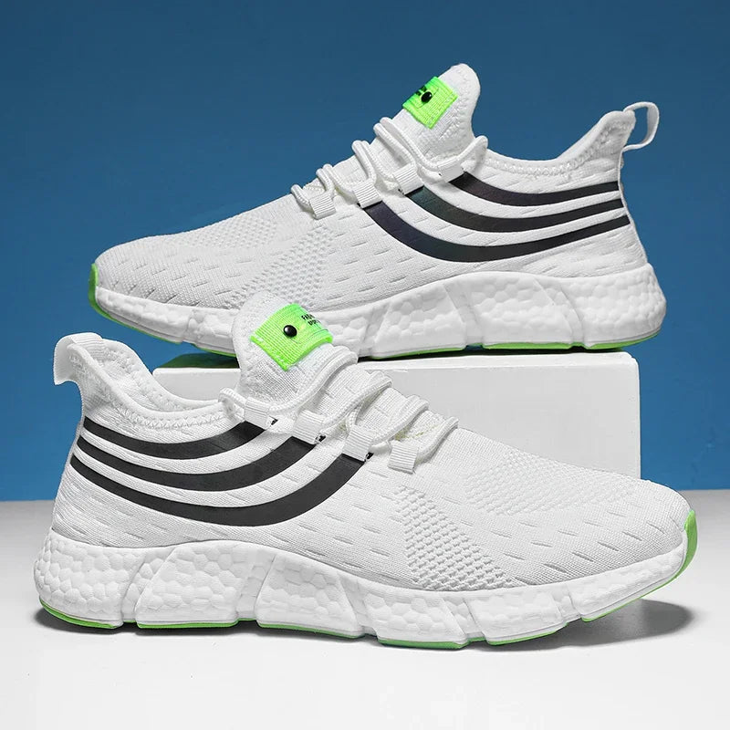 Baskets Unisexe Légères Respirantes – Semelle Antidérapante TPR Running Marche Sport Casual Pointures 36–46 – CLEVI Paris
