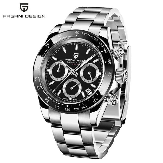 Montre Homme Quartz Chronographe Cadran Météorite Rétro Pagani Design PD-1664 – CLEVI Paris