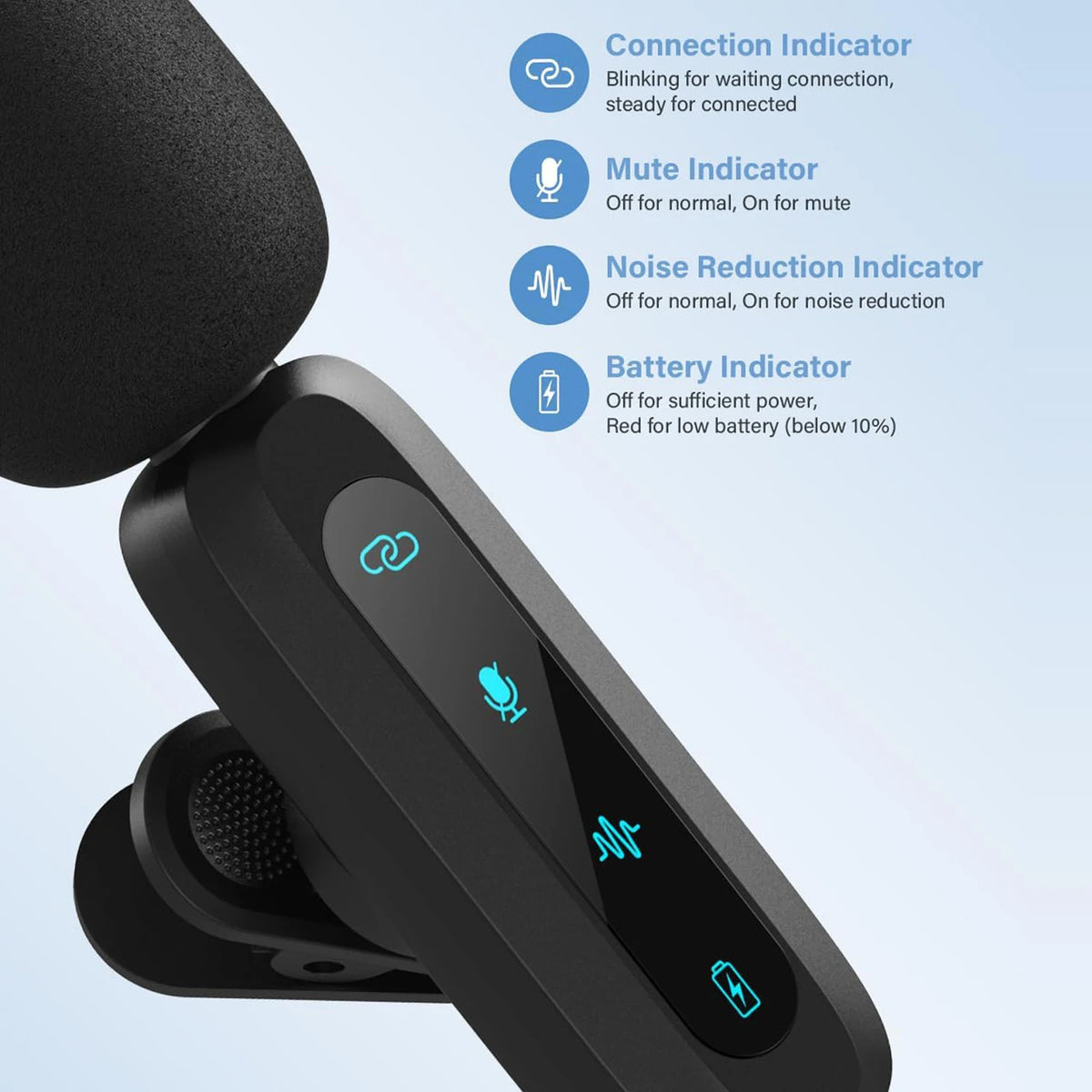 Micro-cravate sans fil USB-C HITOZON – CLEVI Paris