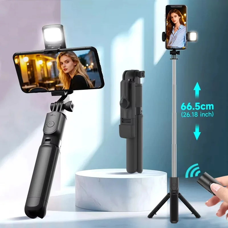 Trépied perche selfie Bluetooth R1 – CLEVI Paris