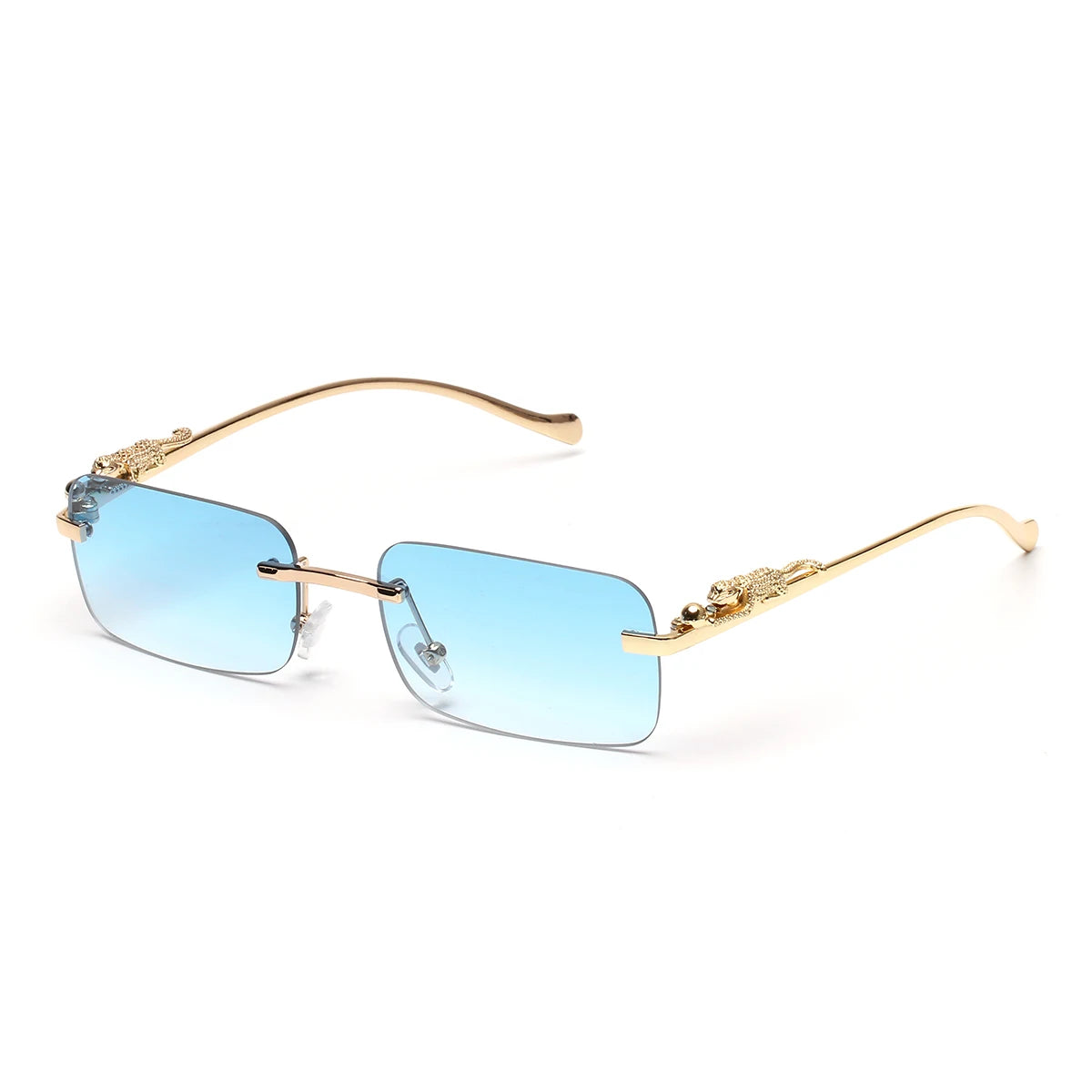 Lunettes de Soleil Sans Monture Carrées Hip Hop – Monture Polycarbonate UV400 Outdoor – CLEVI Paris
