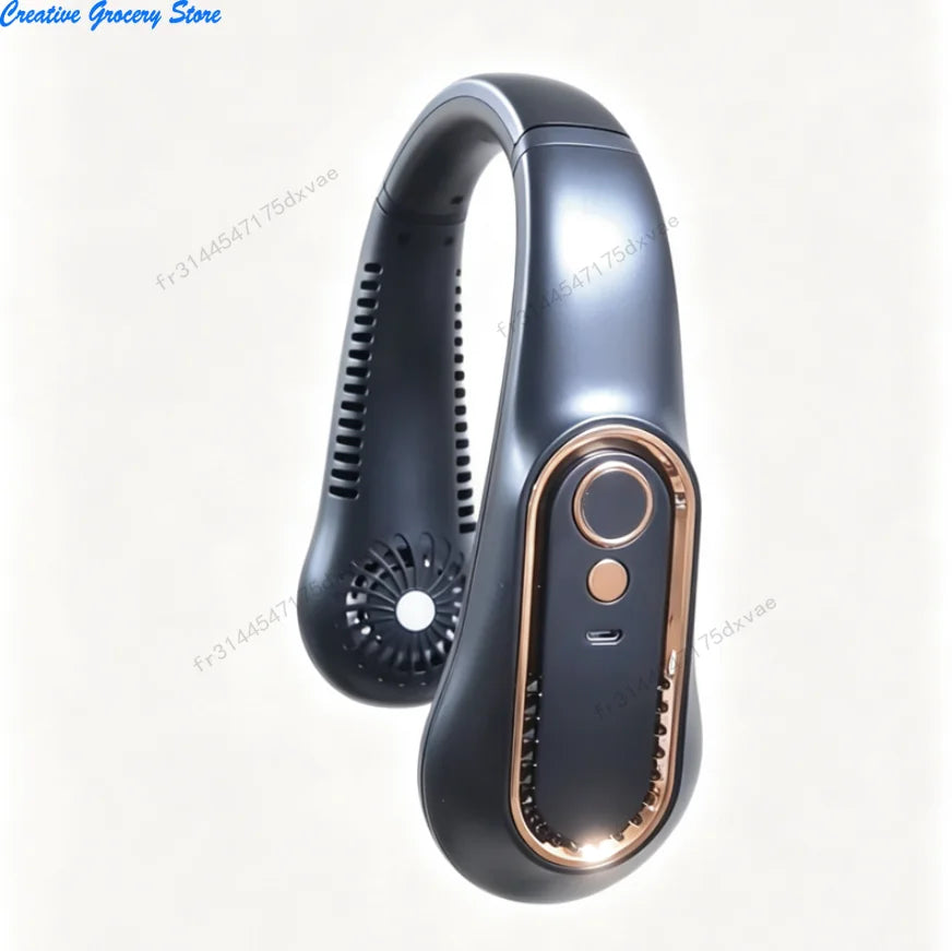 Ventilateur de cou sans pales rechargeable USB – CLEVI Paris