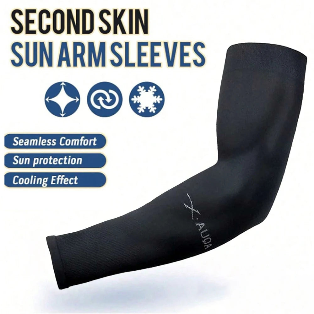 Manchettes Solaires Anti-UV Soie Glacée Unisexe Outdoor Cyclisme Conduite Pêche – CLEVI Paris