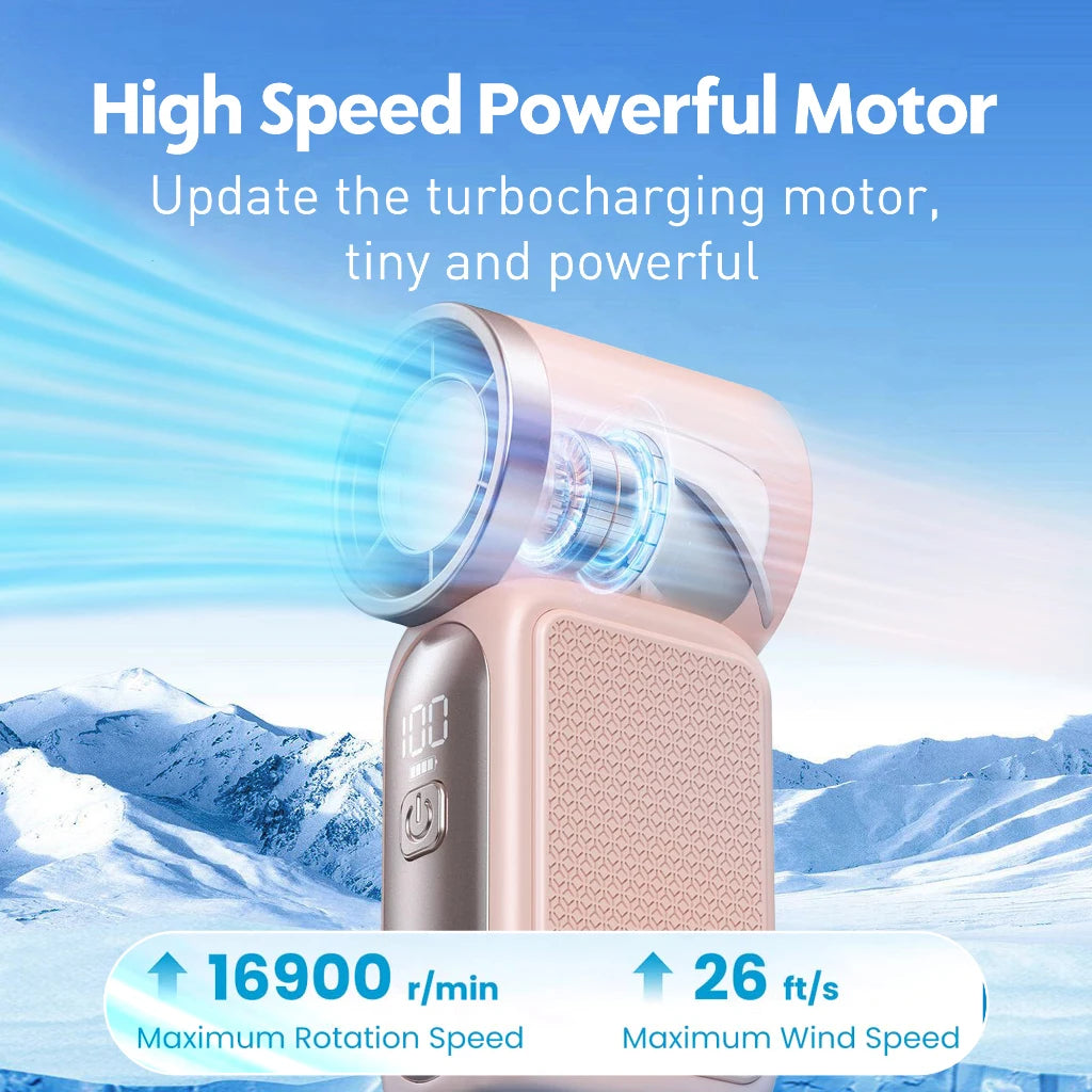 Mini Ventilateur Portable 3600mAh – Turbo Pocket Fan Outdoor