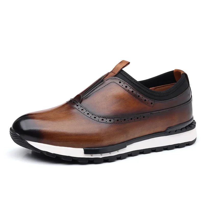 Chaussures homme en cuir à bout rond – CLEVI Paris