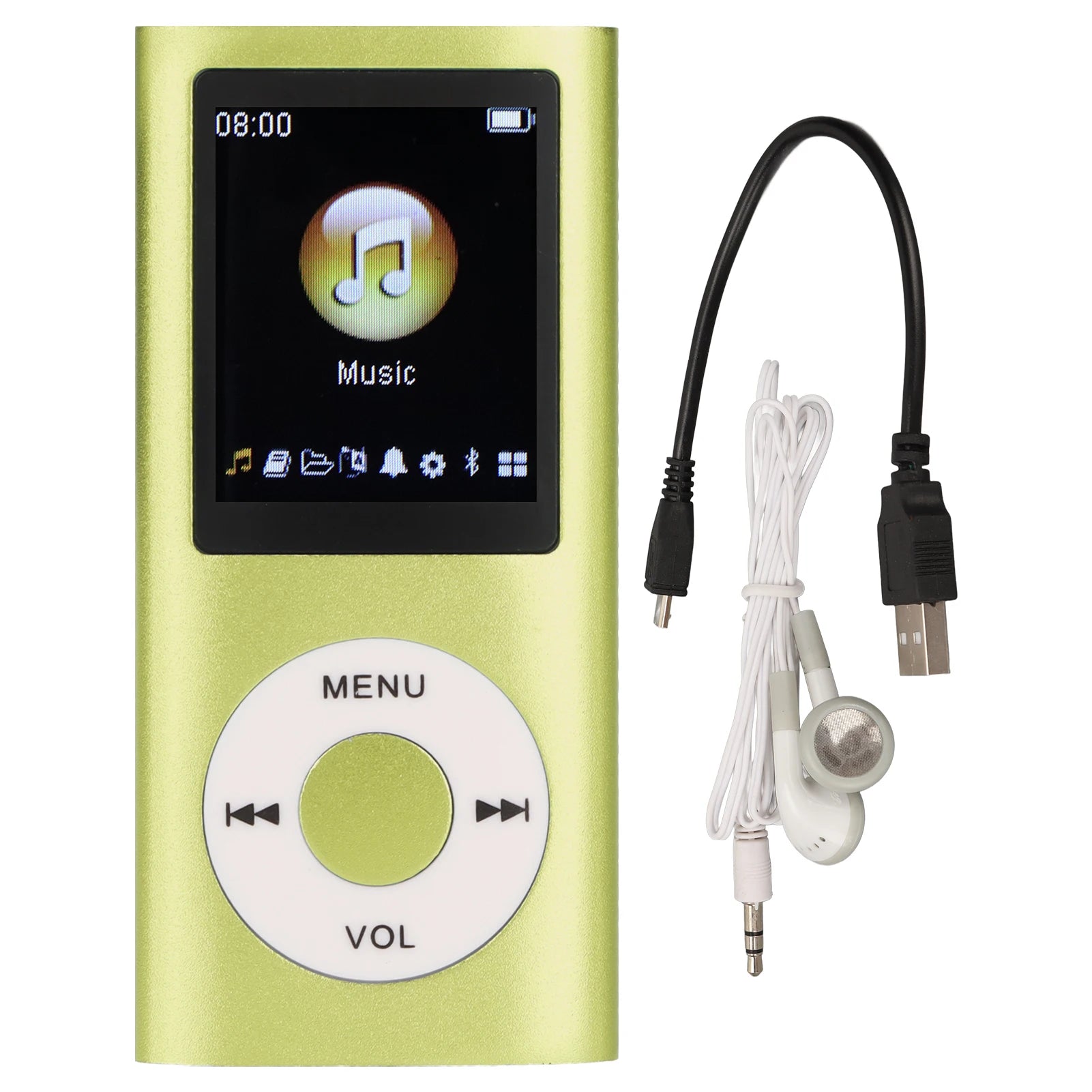 NVPONE Lecteur MP3 Aluminium Écran LCD 1,8" Bluetooth FLAC TF 64Go 8h – CLEVI Paris