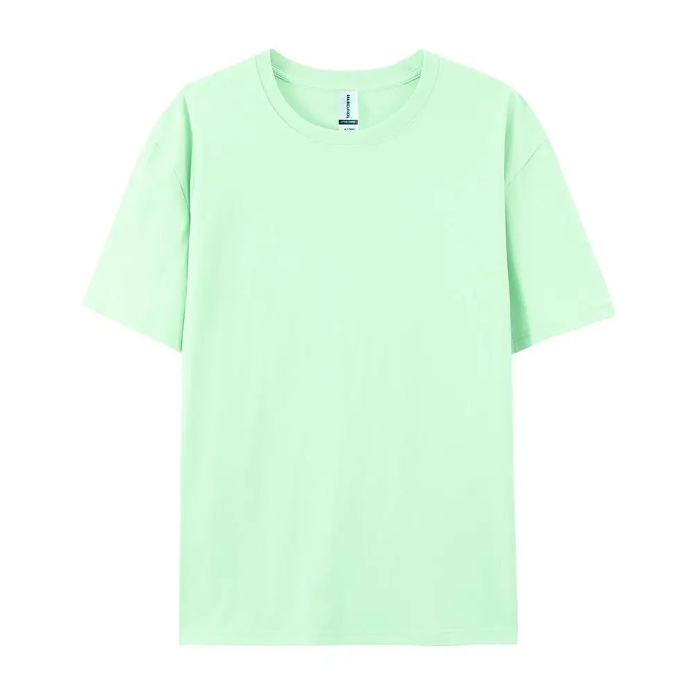 T-Shirt Unisexe Coton Col Rond Manches Courtes Coupe Loose 20 Coloris Candy Été – CLEVI Paris