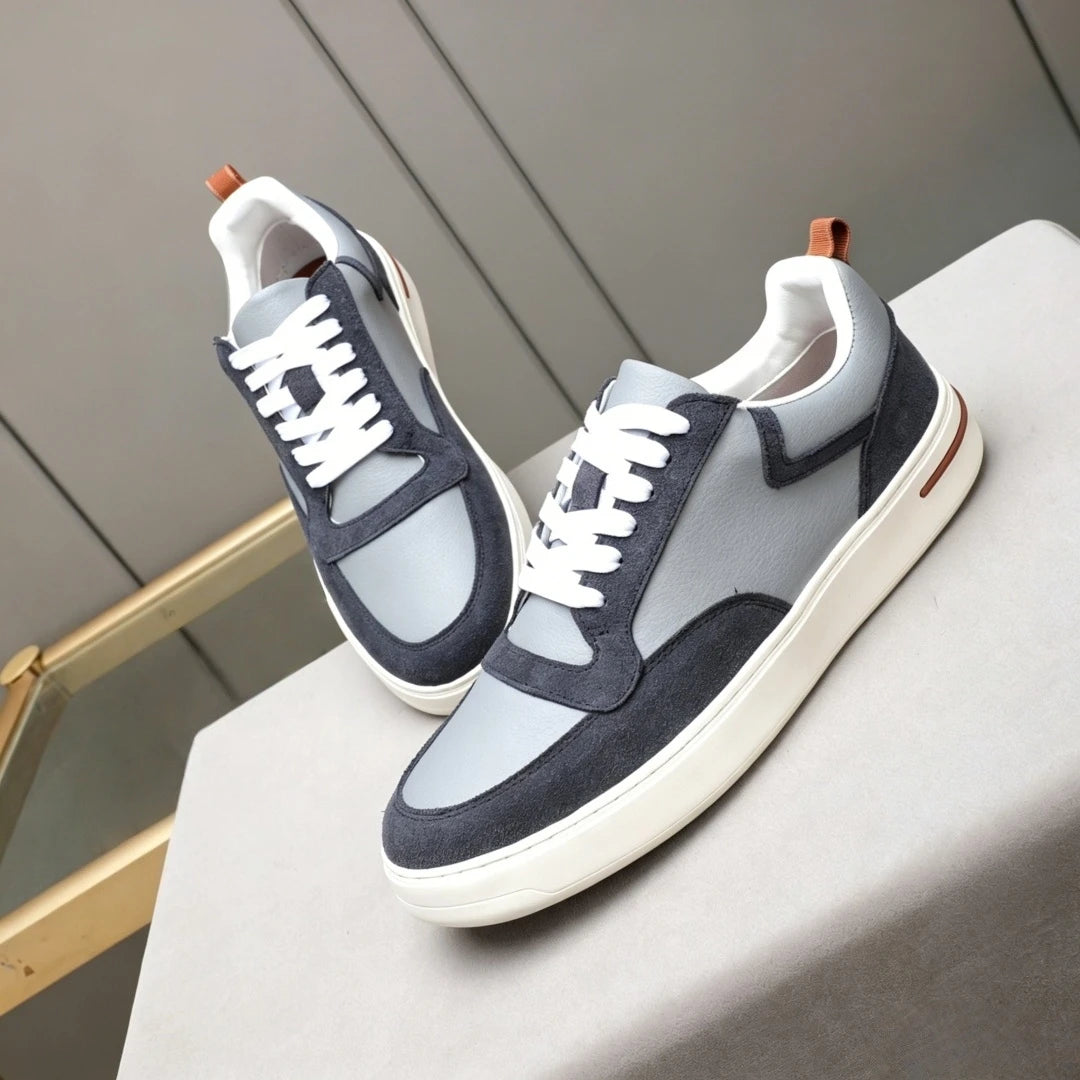 Sneakers Luxe Artisanales Homme Cuir Suède Laine – CLEVI Paris