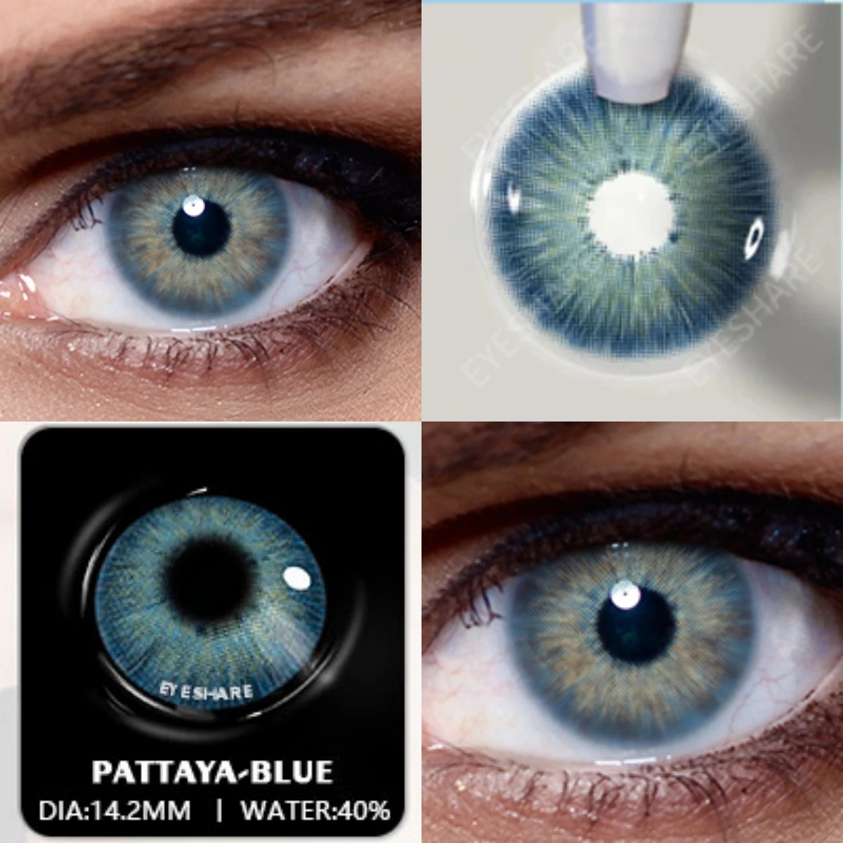 Lentilles de Contact Colorées AMARA | Collections RichGirl, Myakhie & Pattaya | Sans Correction | 1 Paire – CLEVI Paris