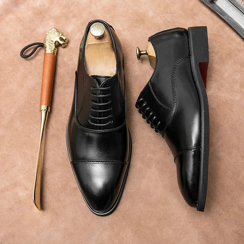 Chaussures Oxford Homme Élégantes – Lacets, Semelle Caoutchouc – CLEVI Paris