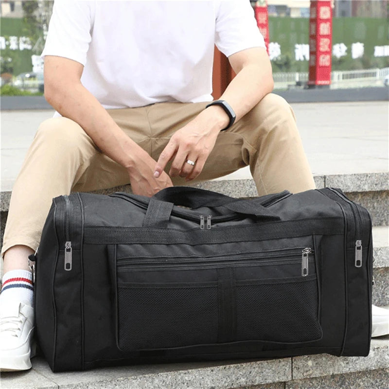 Sac de Voyage Nylon Grande Capacité Bandoulière Week-end Sport Gym – CLEVI Paris