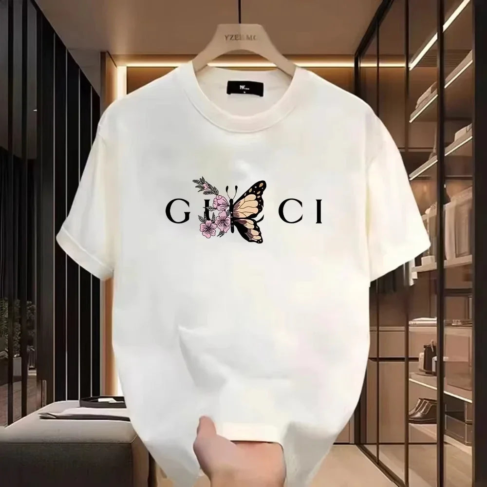 T-Shirt Unisexe Style Harajuku Streetwear Imprimé Col Rond Coton – CLEVI Paris