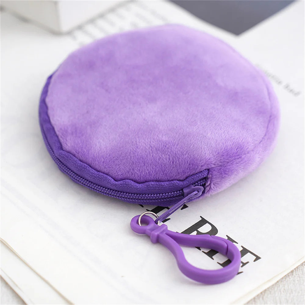Porte-Monnaie Peluche Rond Kawaii — CLEVI Paris