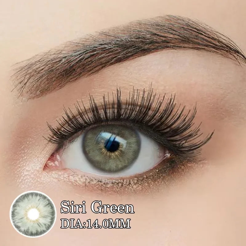 Lentilles de Contact Colorées DUOXIU avec Correction – 7 Teintes, Myopie 0 à -8.00