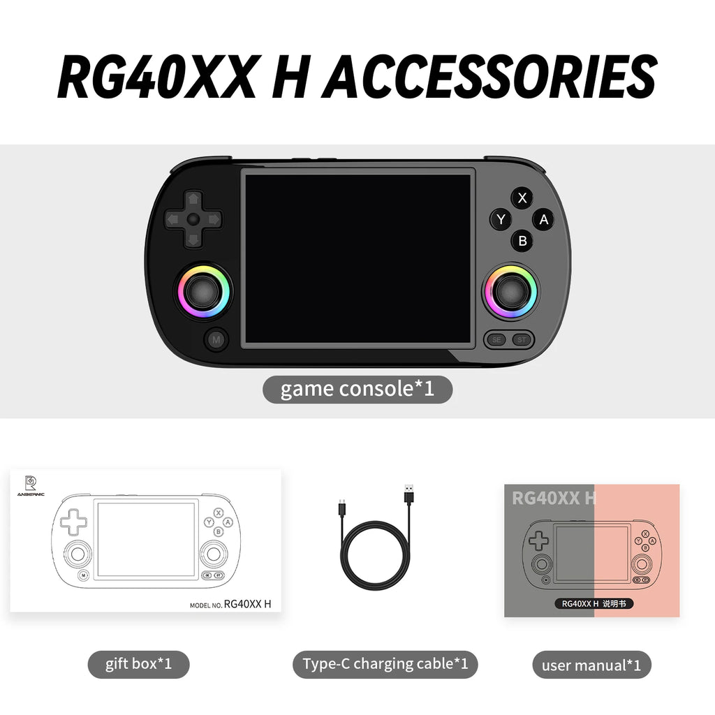 Console rétro Anbernic RG40XX H 4 pouces – CLEVI Paris