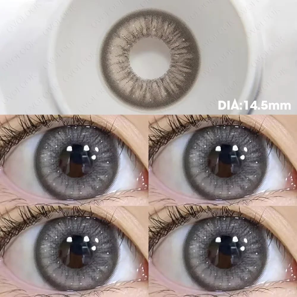 Lentilles de Contact Colorées Myopie OVOLOOK | Diopters -0 à -8 | 10 Couleurs – CLEVI Paris