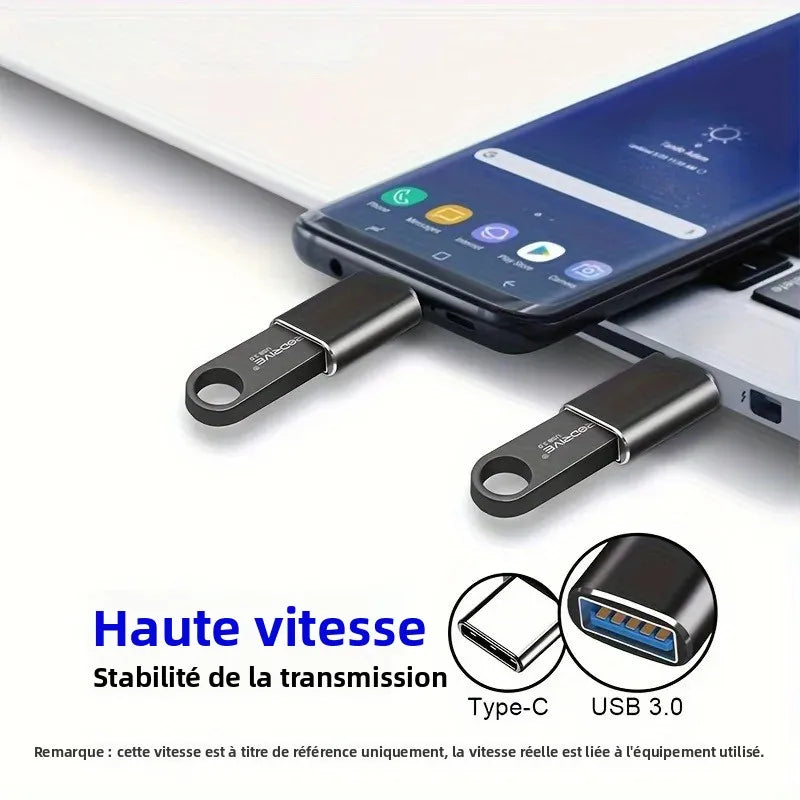 Lot 3 ou 5 Adaptateurs OTG USB-C vers USB-A 3.0 – CLEVI Paris