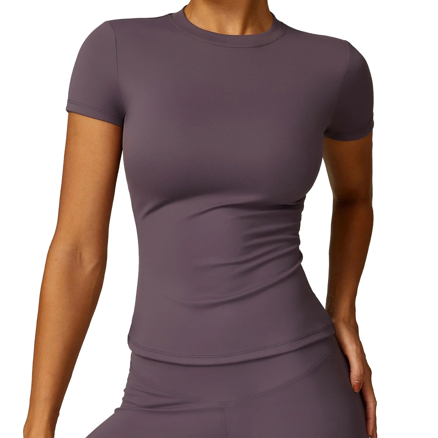 T-shirt Sport Femme Nylon | Running, Yoga & Gym, Manches Courtes Respirant, 16 Coloris – CLEVI Paris