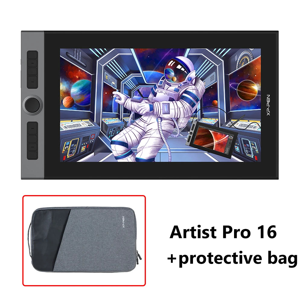 XPPen Artist Pro 16 – Tablette Graphique Écran 15,6" 133% sRGB Stylet X3
