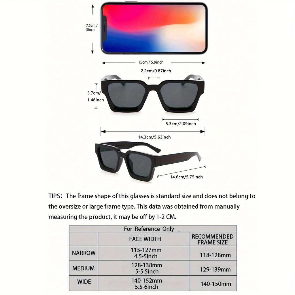 Lunettes de Soleil Femme Carrées Fairmarry UV400 Style Casual Classique – CLEVI Paris