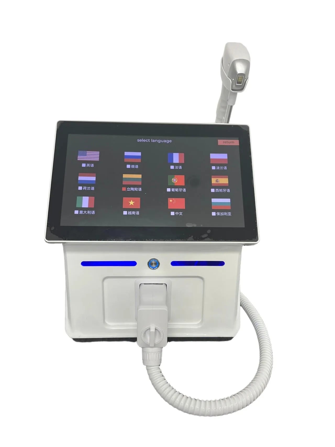 Machine Laser Diode Professionnelle Épilation Définitive | 4 Longueurs d’Onde 755-808-940-1064nm | 3000W / 4000W – CLEVI Paris
