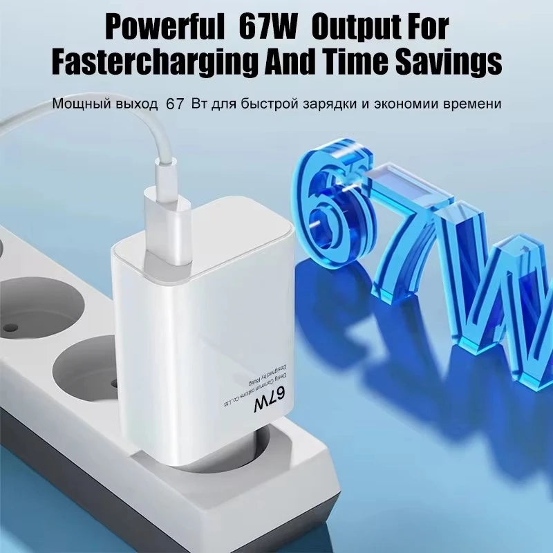Chargeur Rapide 67W USB-C 6A Xiaomi Redmi POCO – CLEVI Paris
