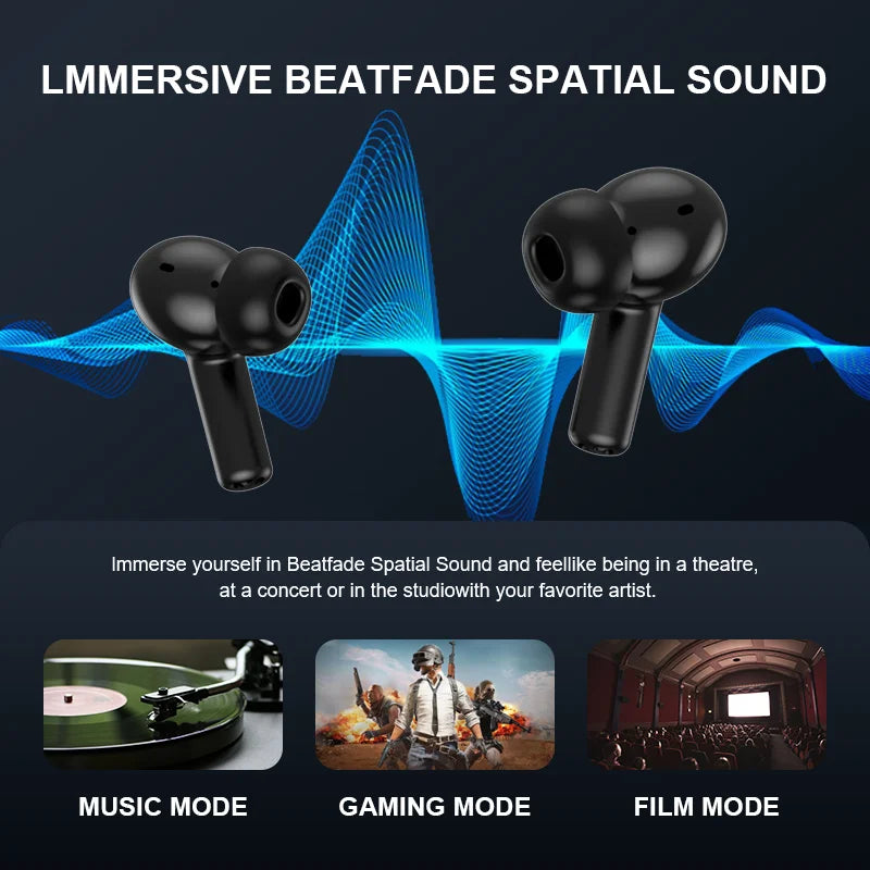 Écouteurs TWS Beatfade S20 PRO – ANC, Écran Tactile Couleur, Bluetooth 5.3, 58H, HiFi