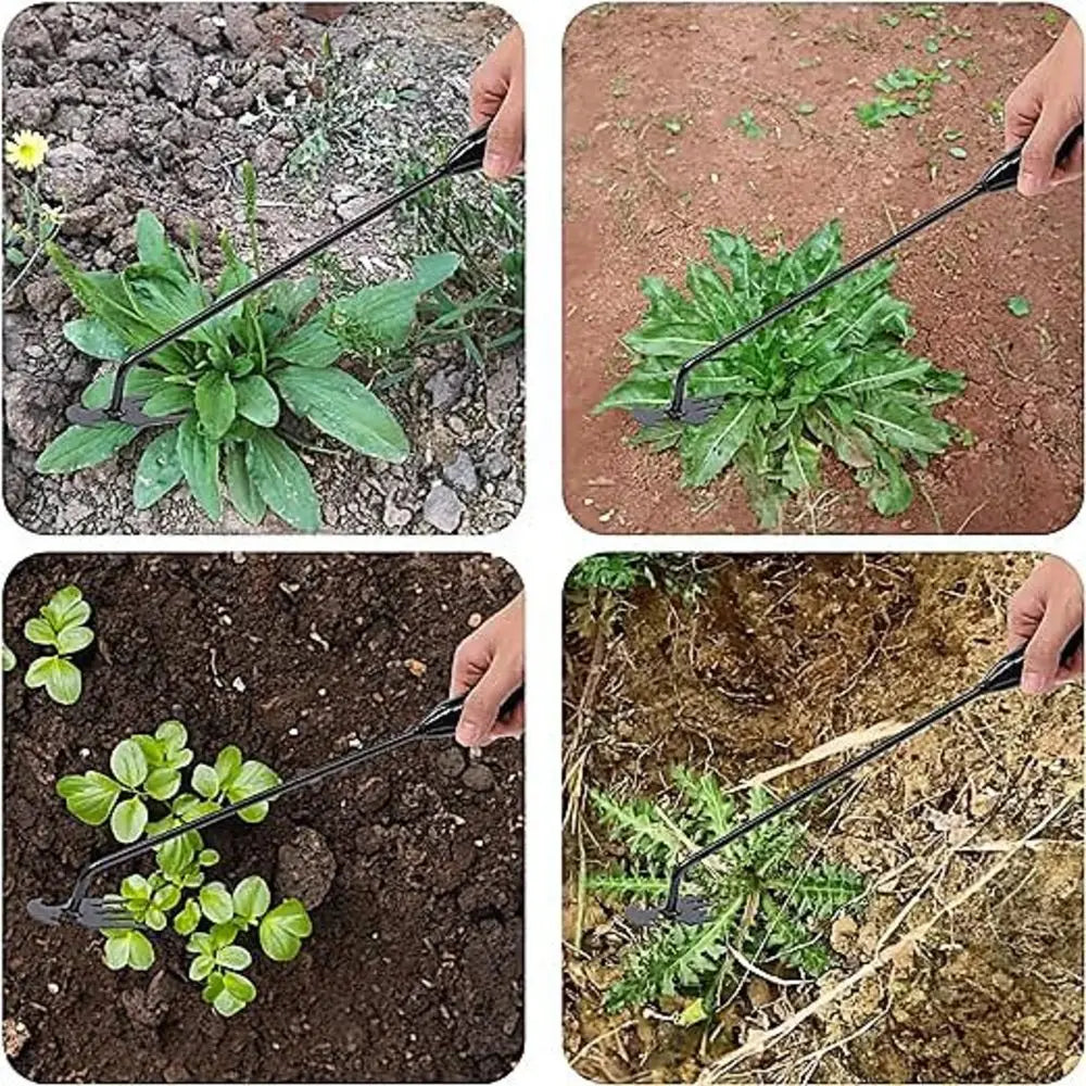 Désherbeuse Manuelle 4 Dents — Outil de Jardinage Multifonction, Potager & Plantation | CLEVI Paris