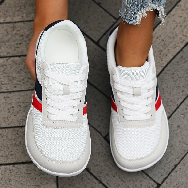 Sneakers Unisexe Bout Large Barefoot Mesh Respirant Semelle Plate – CLEVI Paris